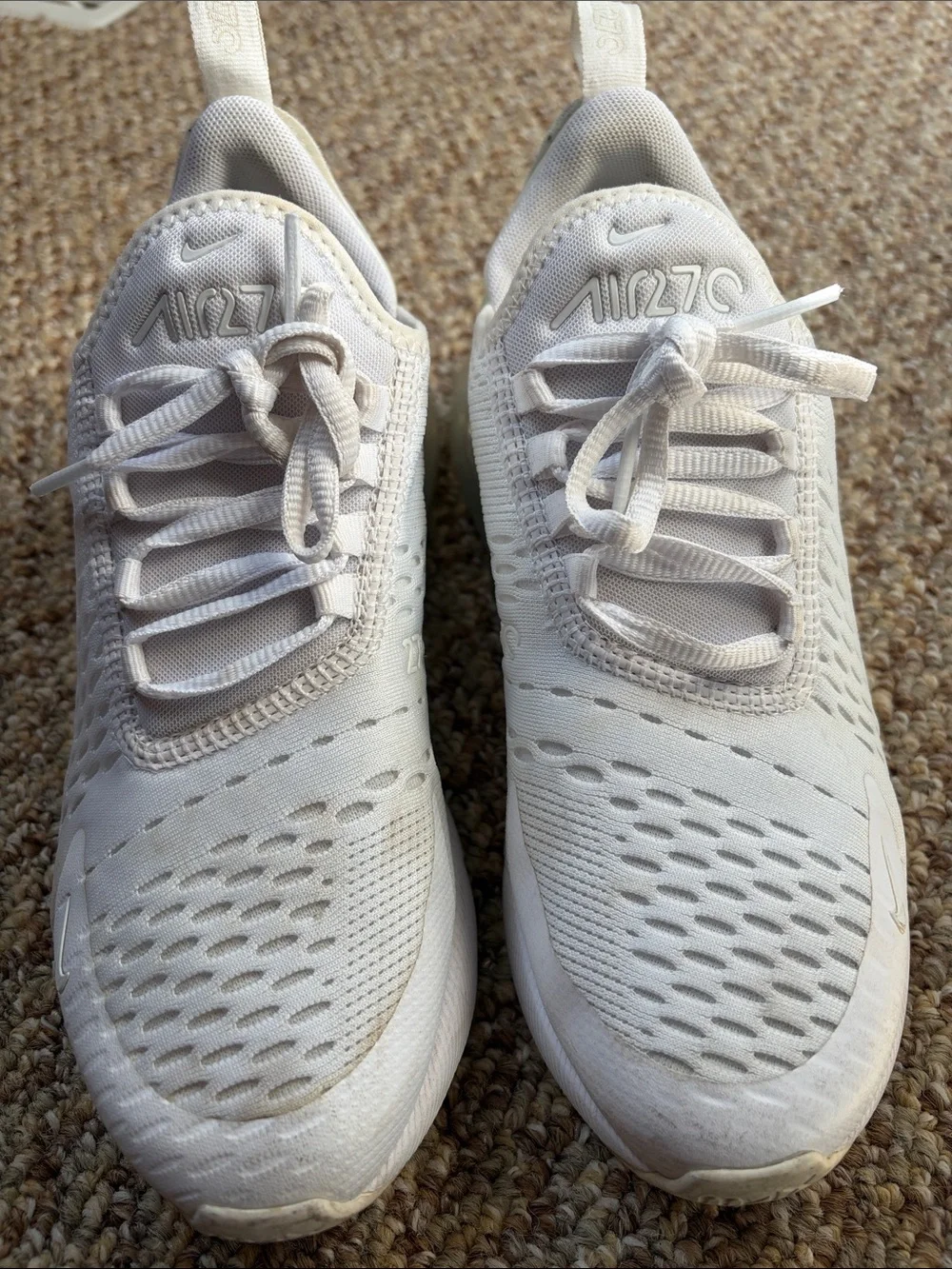 Nike White Air Max 270 Sneakers